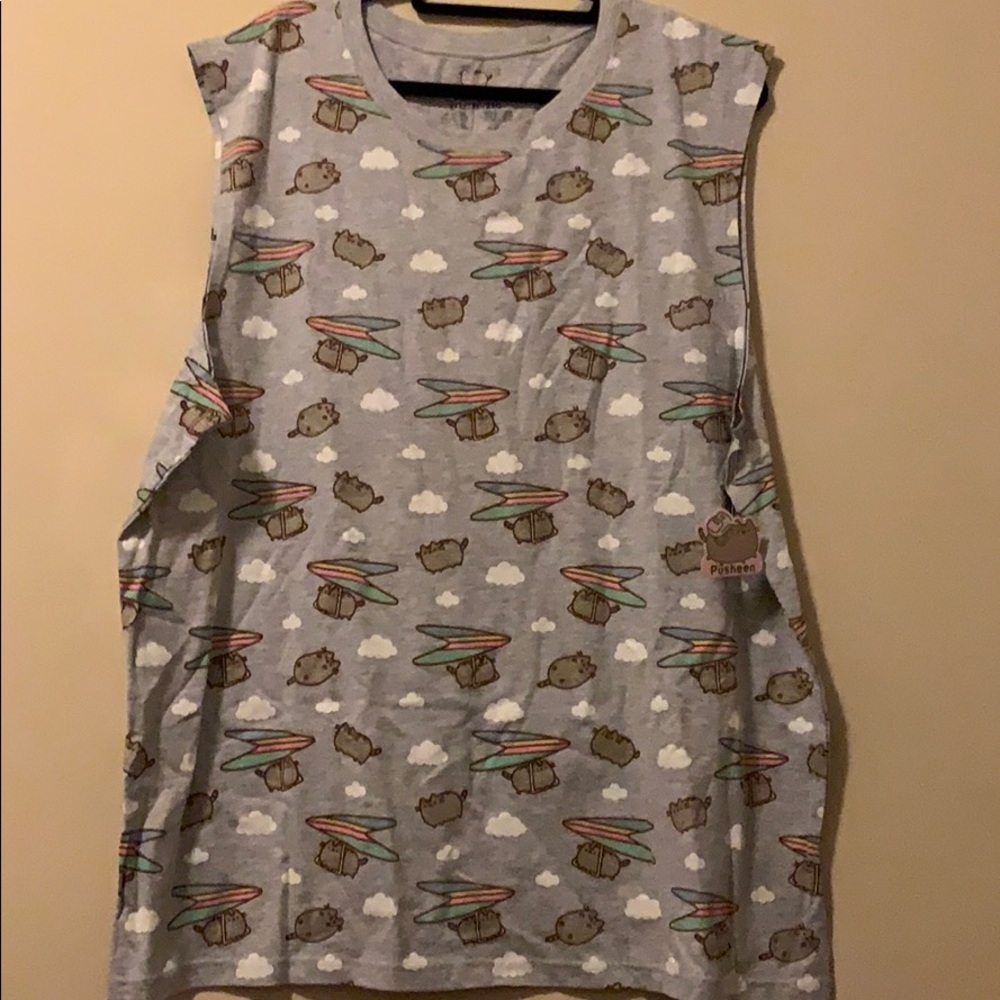 PUSHEEN Unisex Muscle Tank